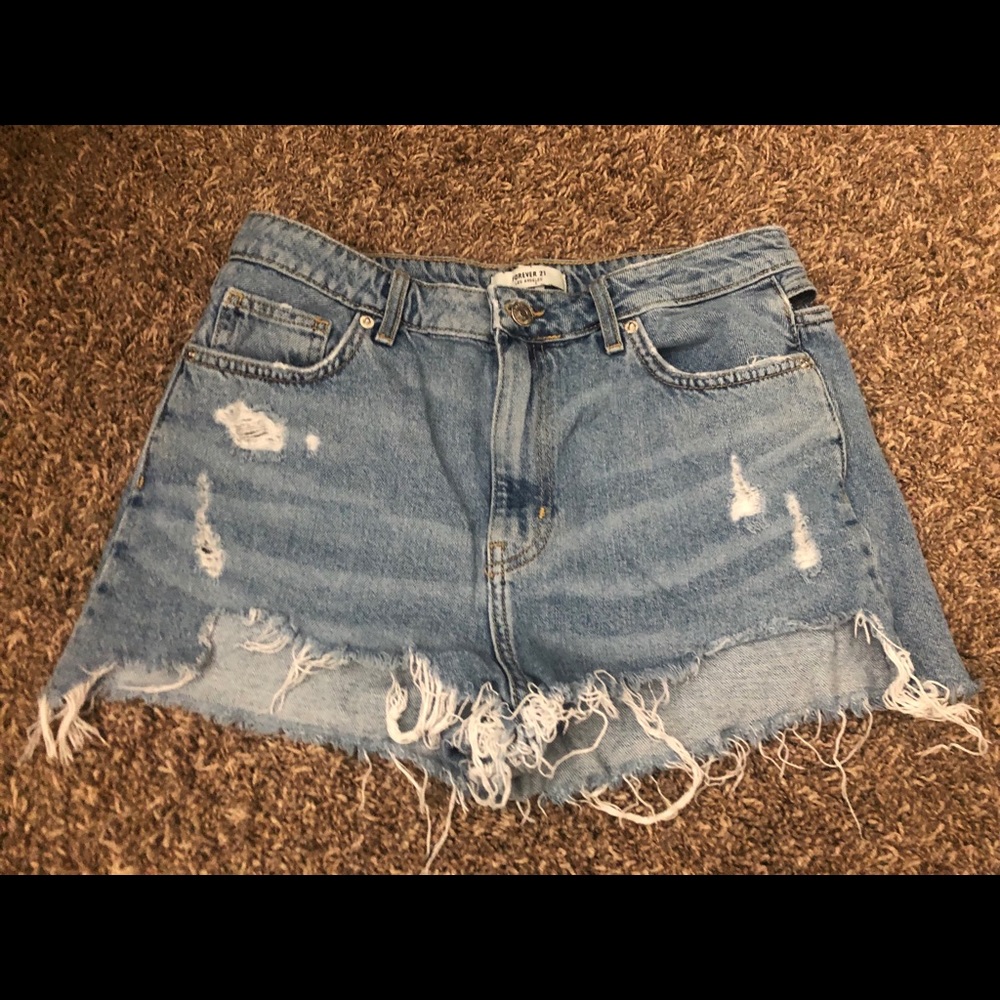 Forever 21 High Waisted Jean Shorts